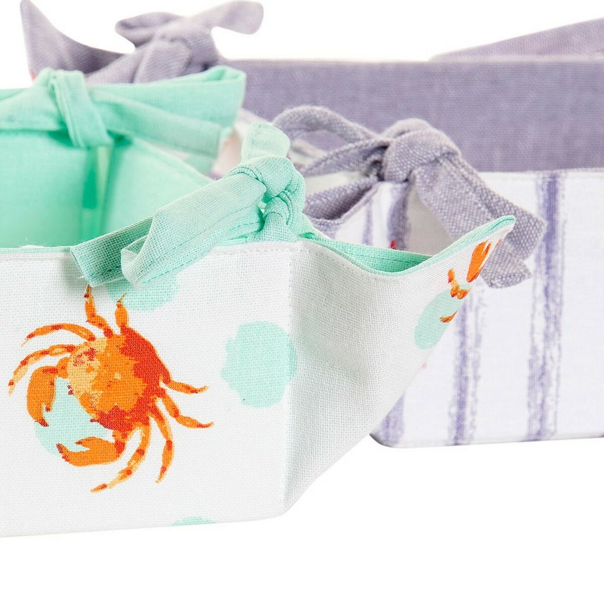 Multi-purpose basket DKD Home Decor Cotton 34 x 34 x 34 cm