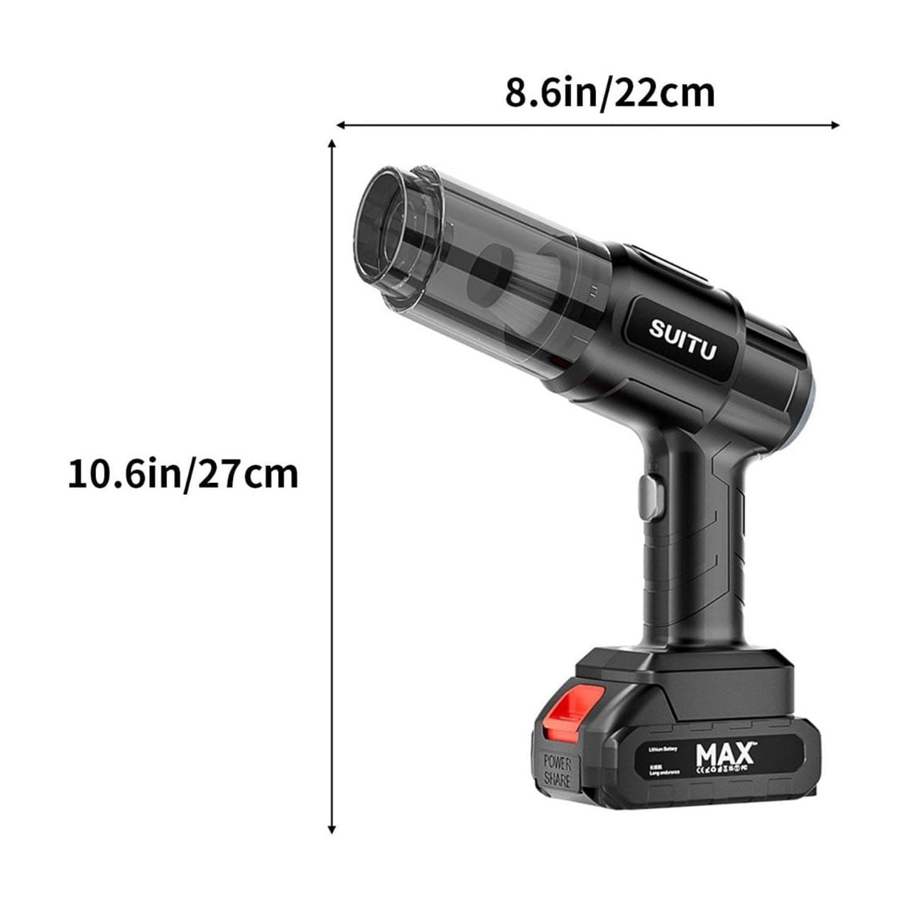 "3-in-1 High-Power Portable Vacuum Cleaner for Home & Car"