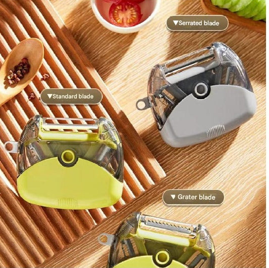 3-in-1 multifunctional rotary vegetable peeler.